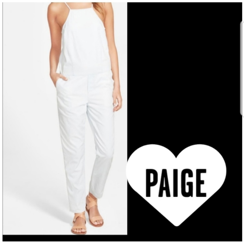 PAIGE "Angelica" jumpsuit in "ice blue" 🐩🐩🐩 - Picture 1 of 8